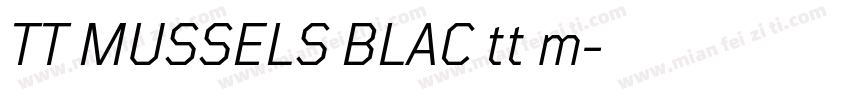 TT MUSSELS BLAC tt m字体转换